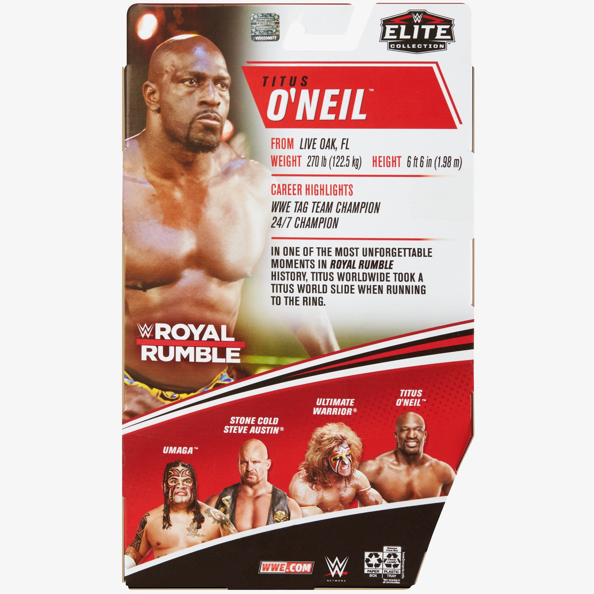 Titus O'Neil WWE Royal Rumble 2021 Elite Collection