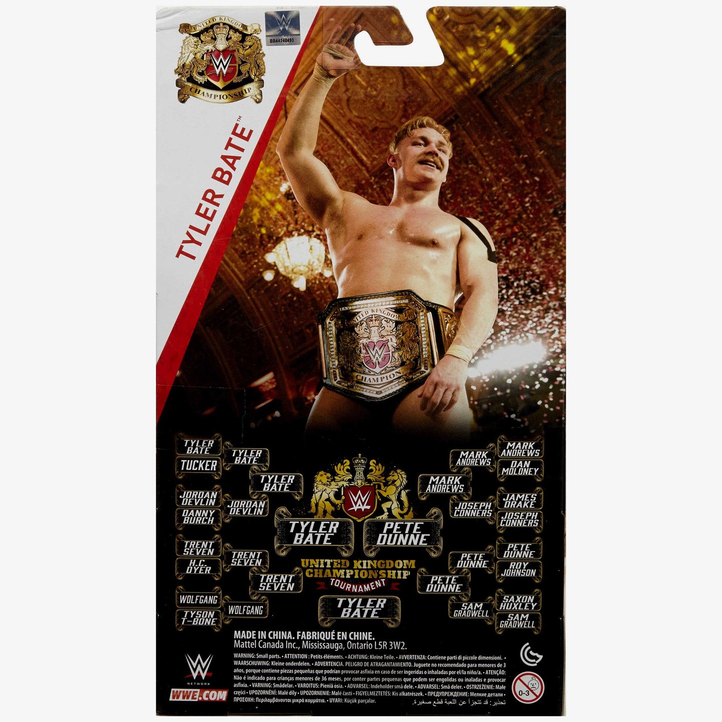 Signed WWE UK Championship + Tyler Bate UK Champion WWE Elite Collection