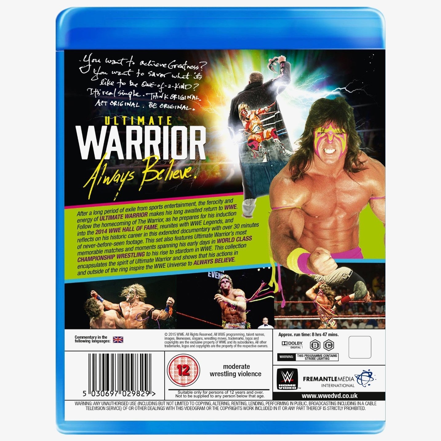 WWE Ultimate Warrior - Always Believe Blu-ray