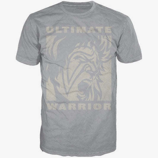 Ultimate Warrior Face Logo WWE T-Shirt (Grey)