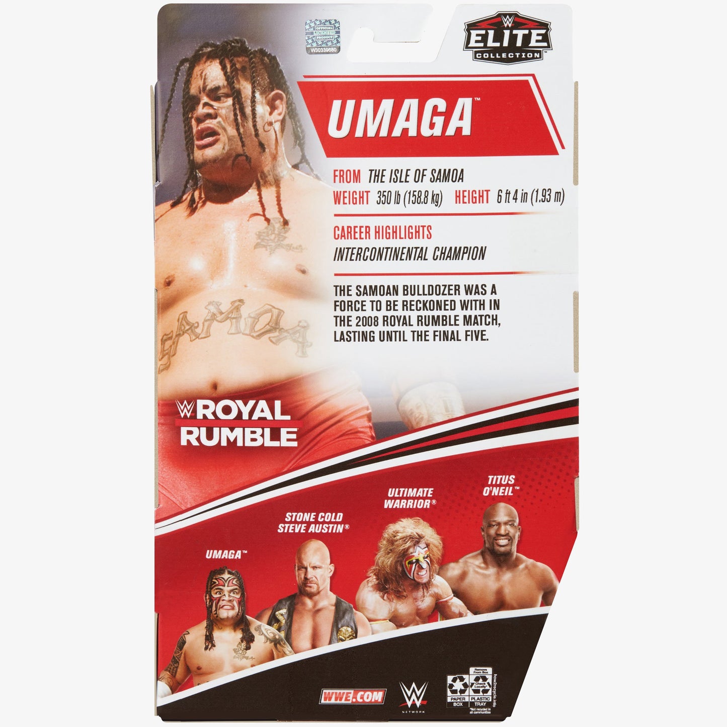 Umaga WWE Royal Rumble 2021 Elite Collection