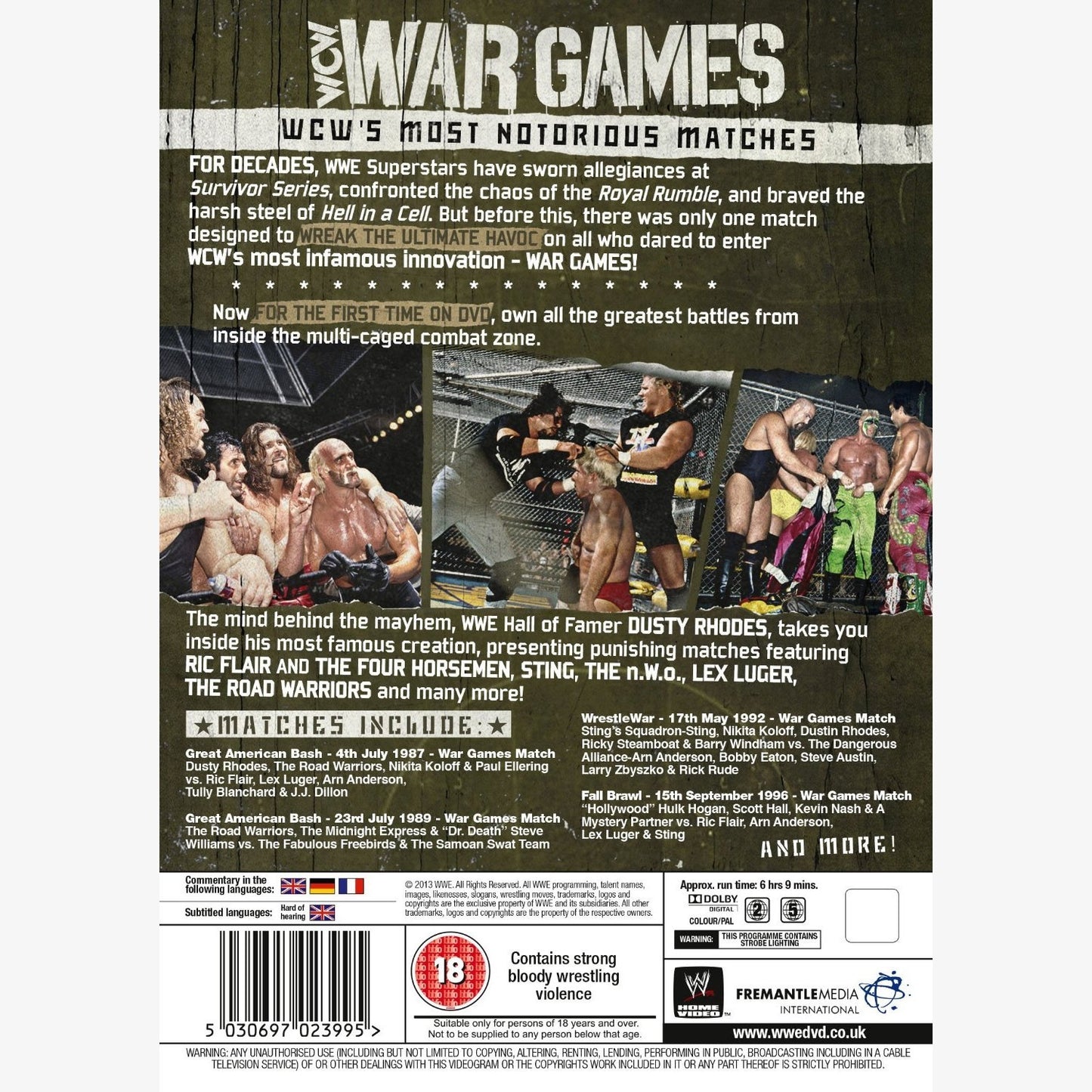 War Games: WCW's Most Notorious Matches DVD