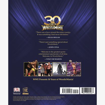 WWE 30 Years of WrestleMania Book