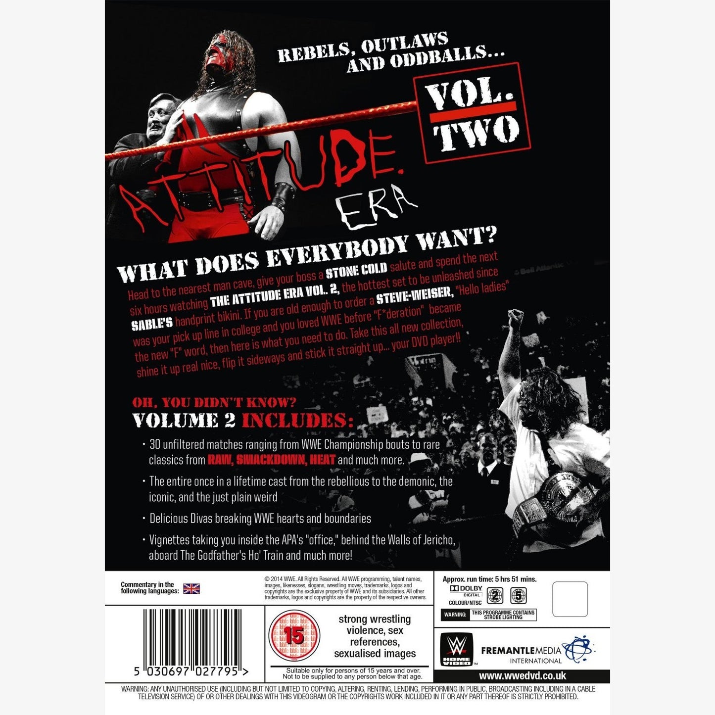 WWE - The Attitude Era   - Volume 2 DVD