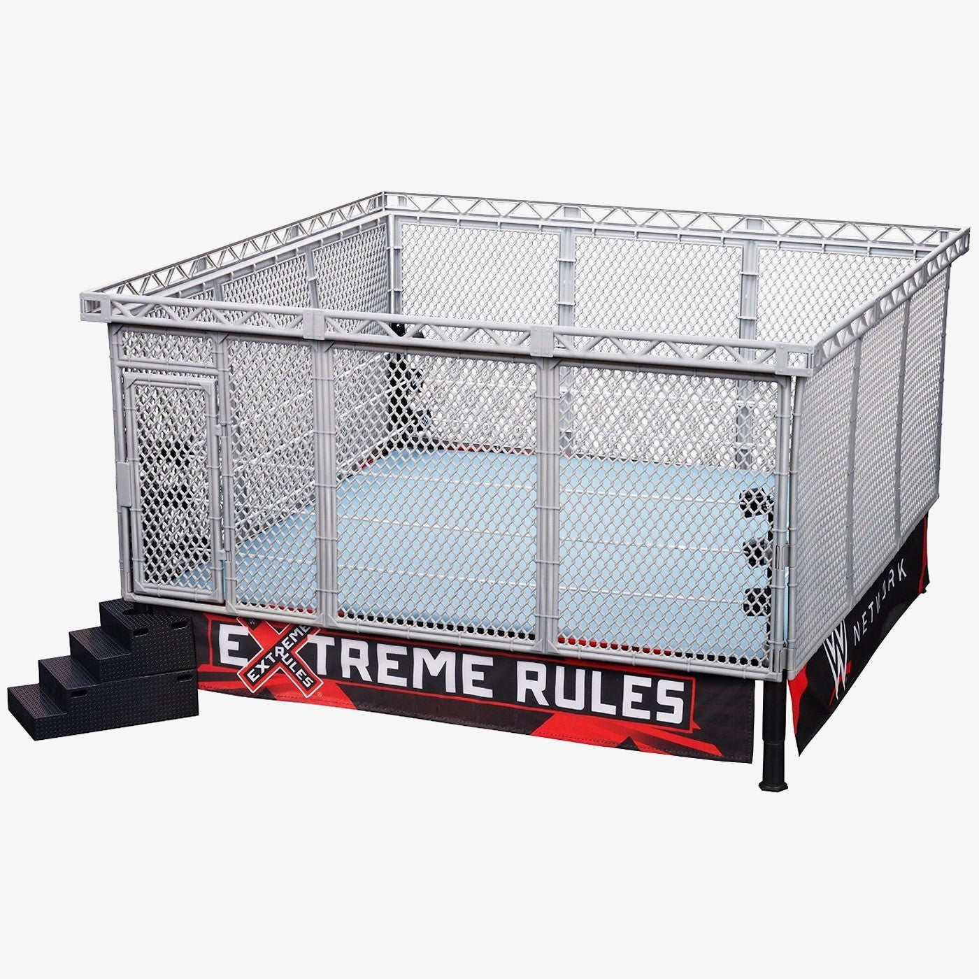 WWE Authentic Scale Extreme Rules Modern Steel Cage Accessory Set