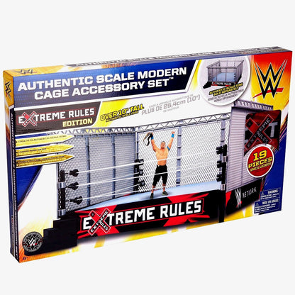 WWE Authentic Scale Extreme Rules Modern Steel Cage Accessory Set