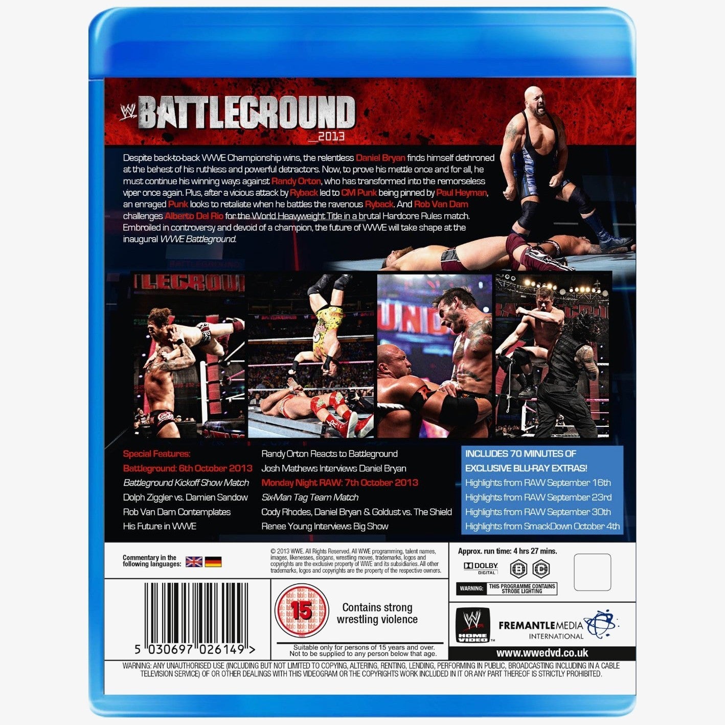 WWE Battleground 2013 Blu-ray