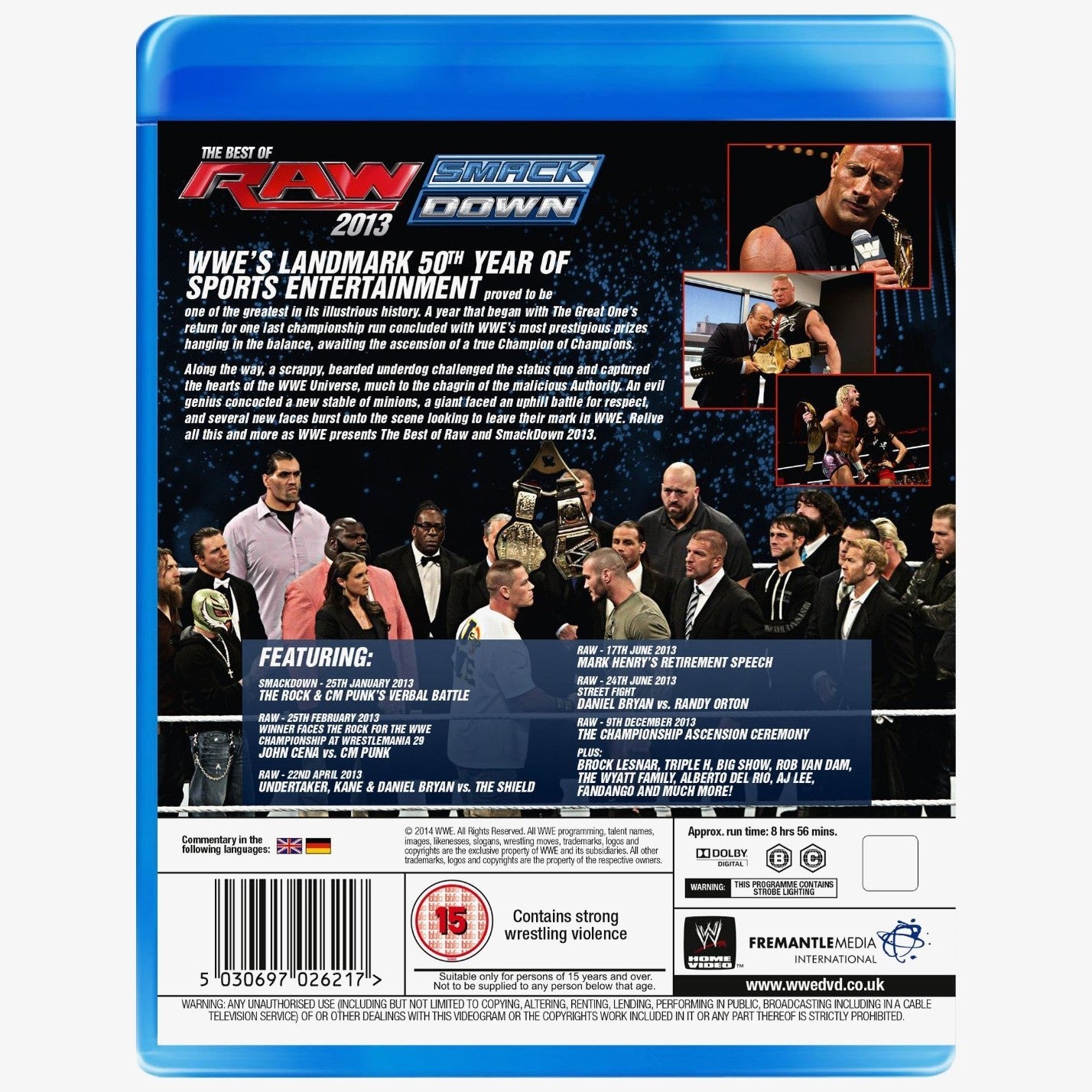 WWE The Best of Raw and Smackdown 2013 Blu-ray