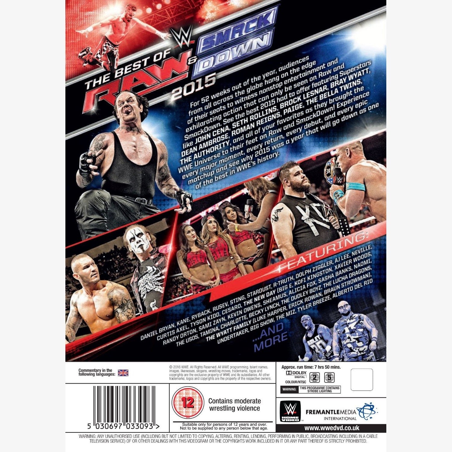 WWE Best Of Raw & SmackDown 2015 DVD – Wrestlingshop.com