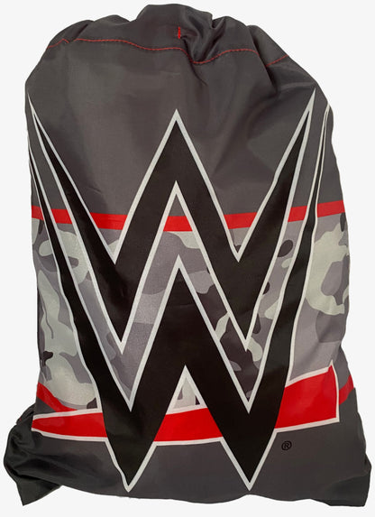 WWE Camo Logo Trainer Drawstring Bag
