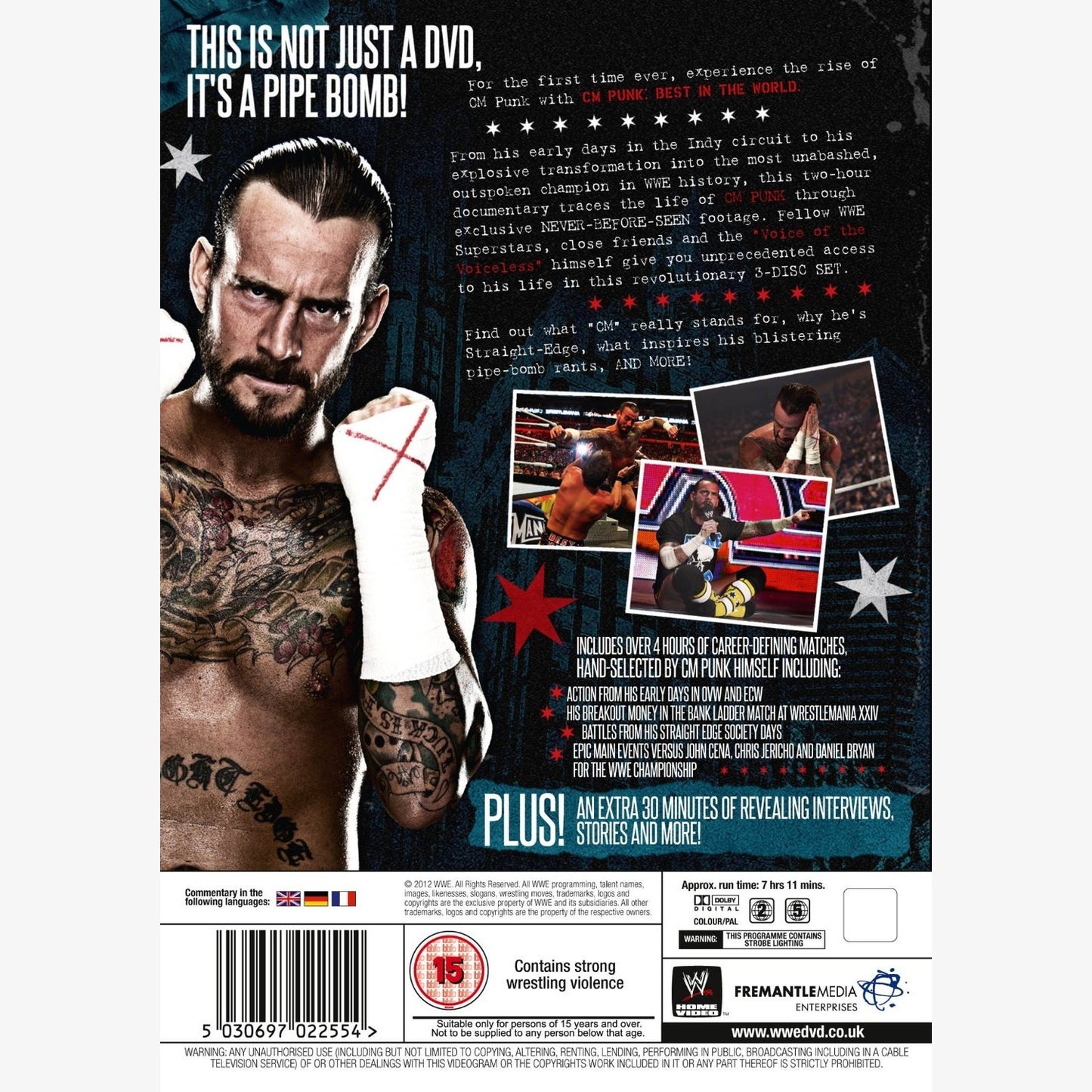 WWE CM Punk: Best in the World DVD