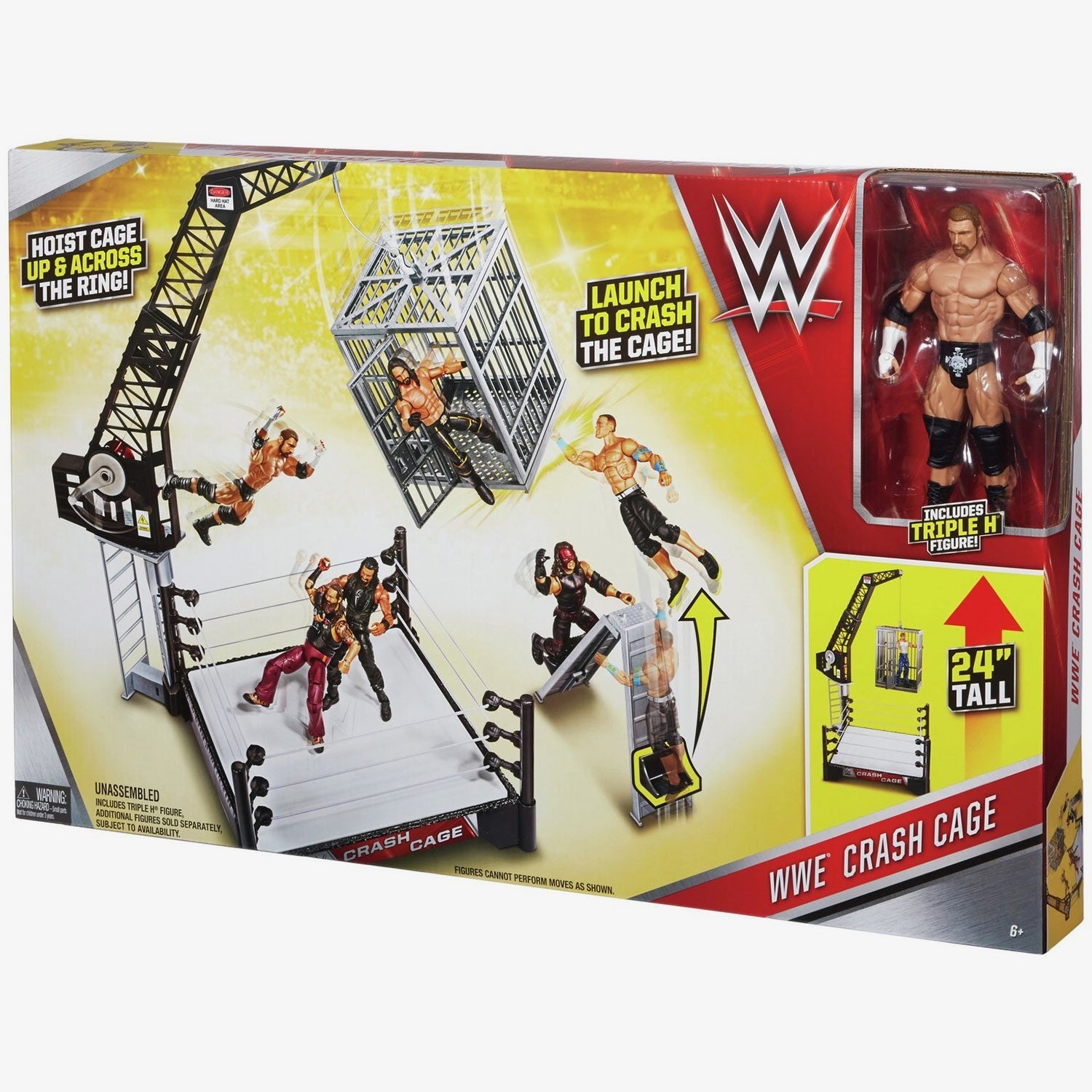 Wwe crash cage playset and on sale triple h figure