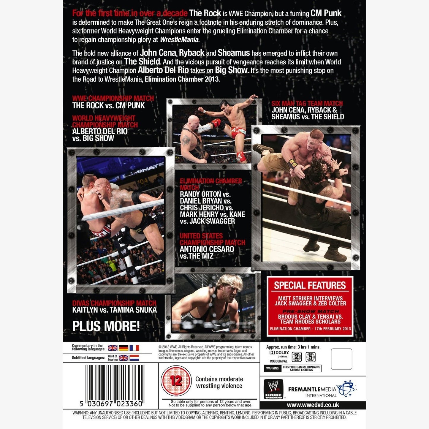 WWE Elimination Chamber 2013 DVD