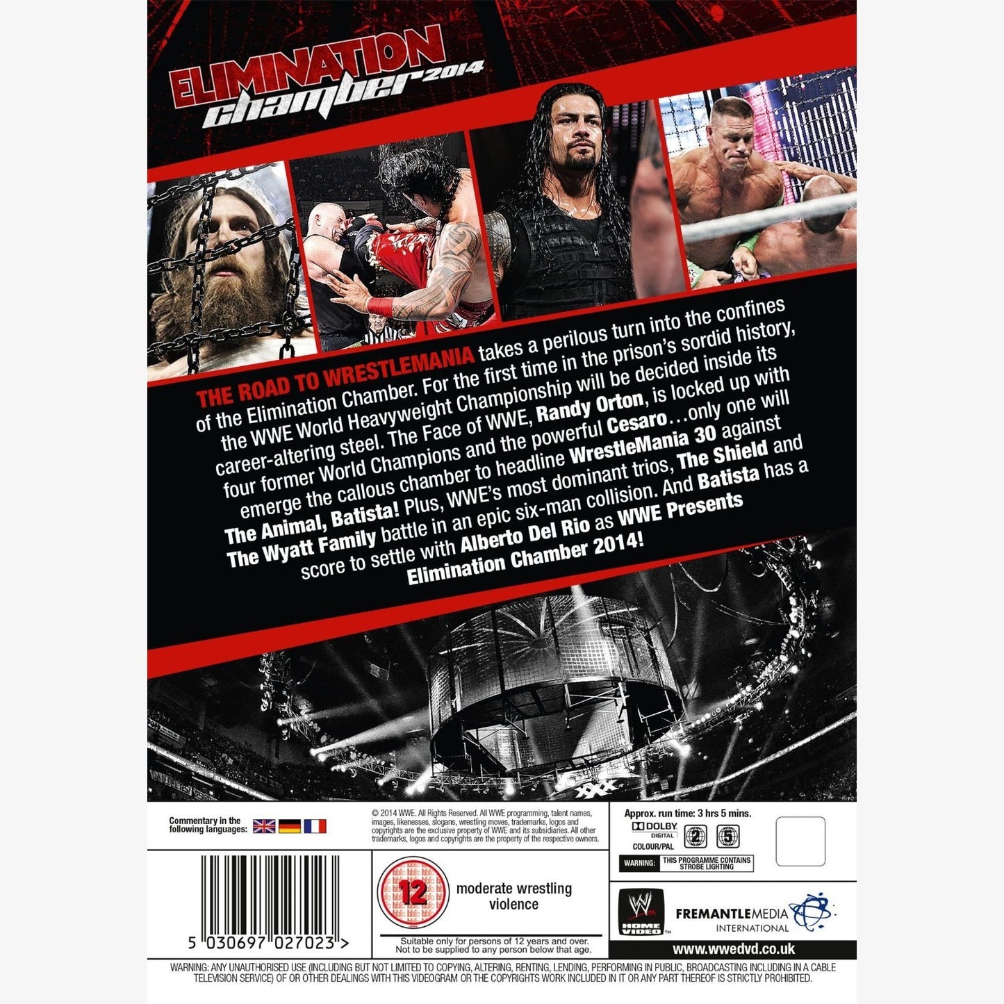 WWE Elimination Chamber 2014 DVD