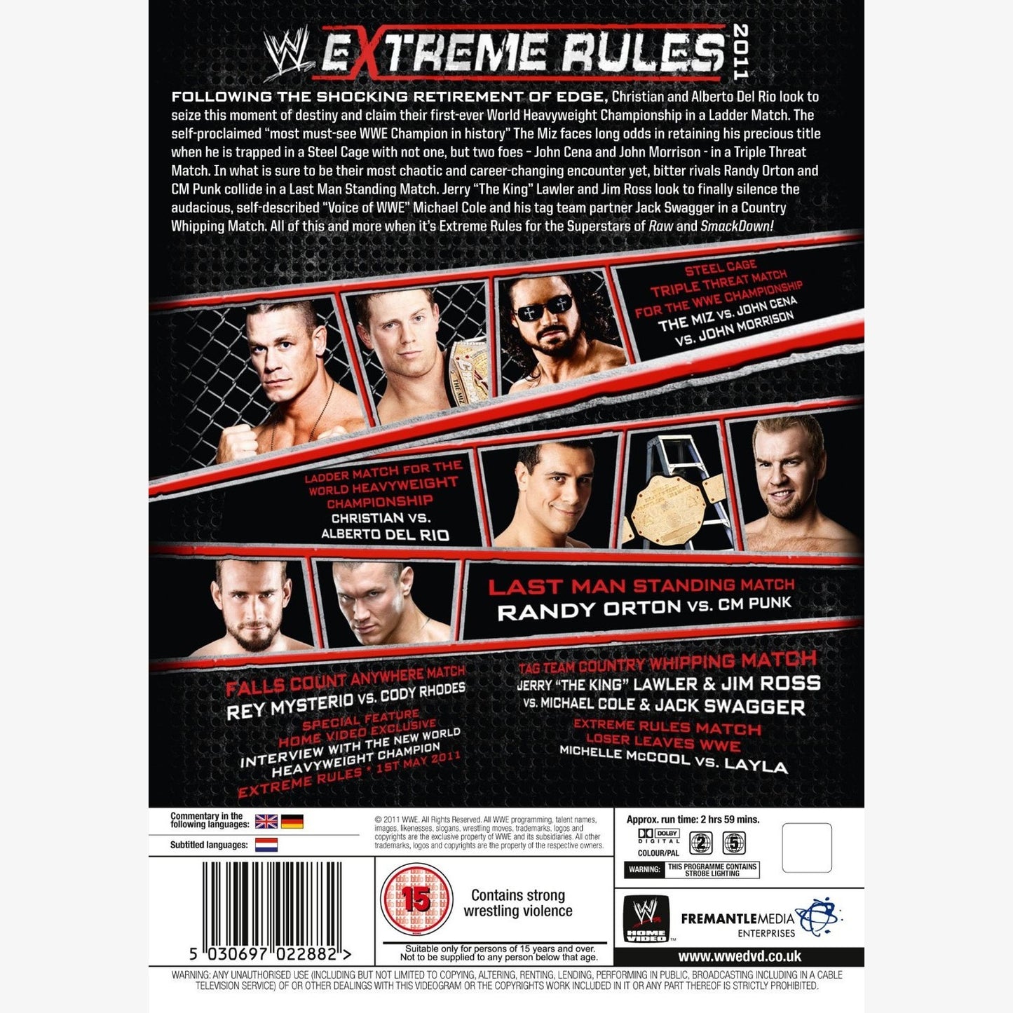 WWE Extreme Rules 2011 DVD – wrestlingshop.com