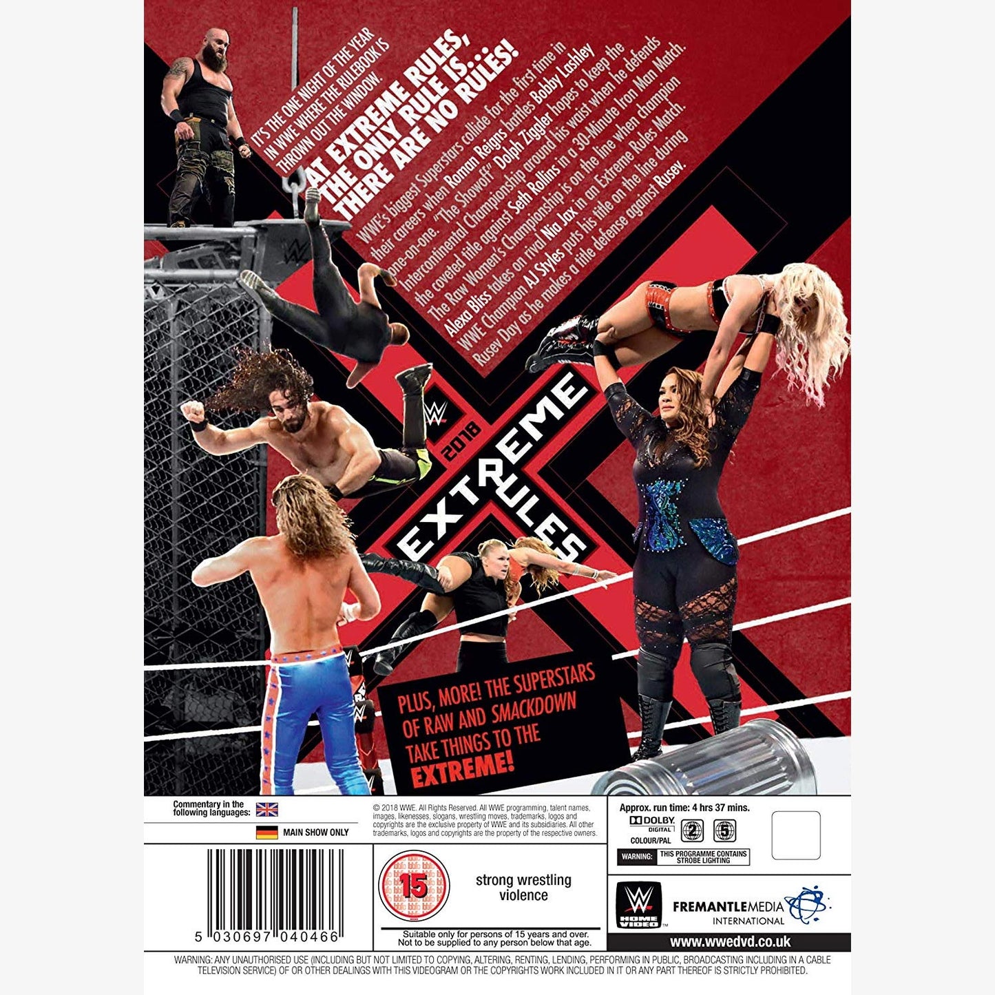 WWE Extreme Rules 2018 DVD
