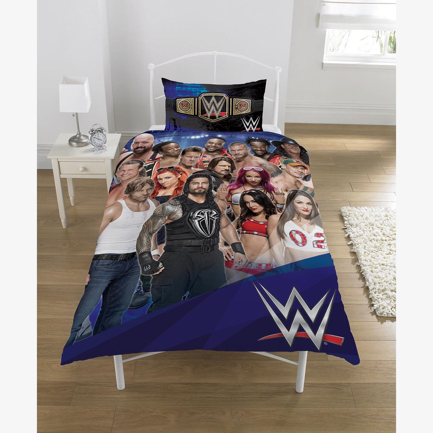 WWE Face vs Heel Reversible Single Duvet Cover Bed Set