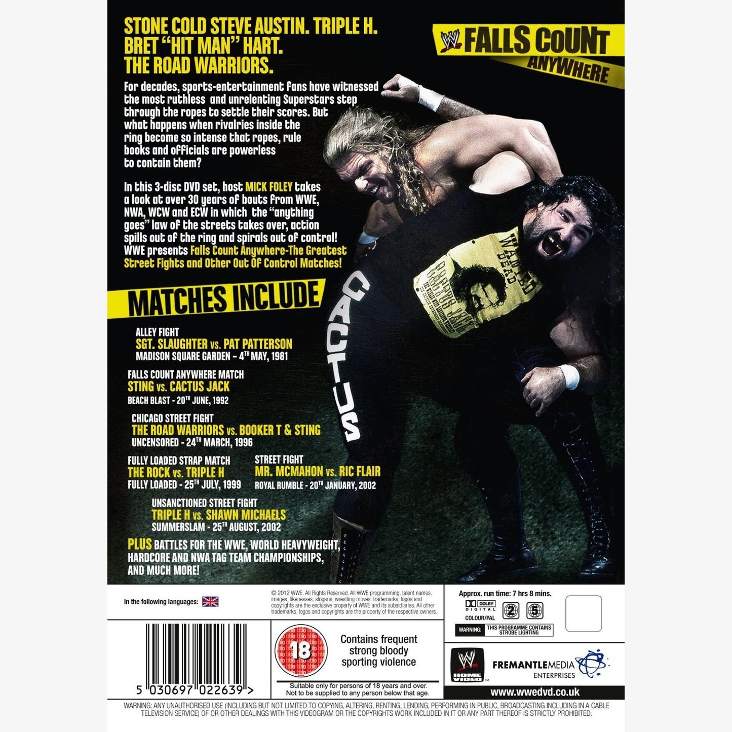 WWE Falls Count Anywhere DVD (3 Discs)