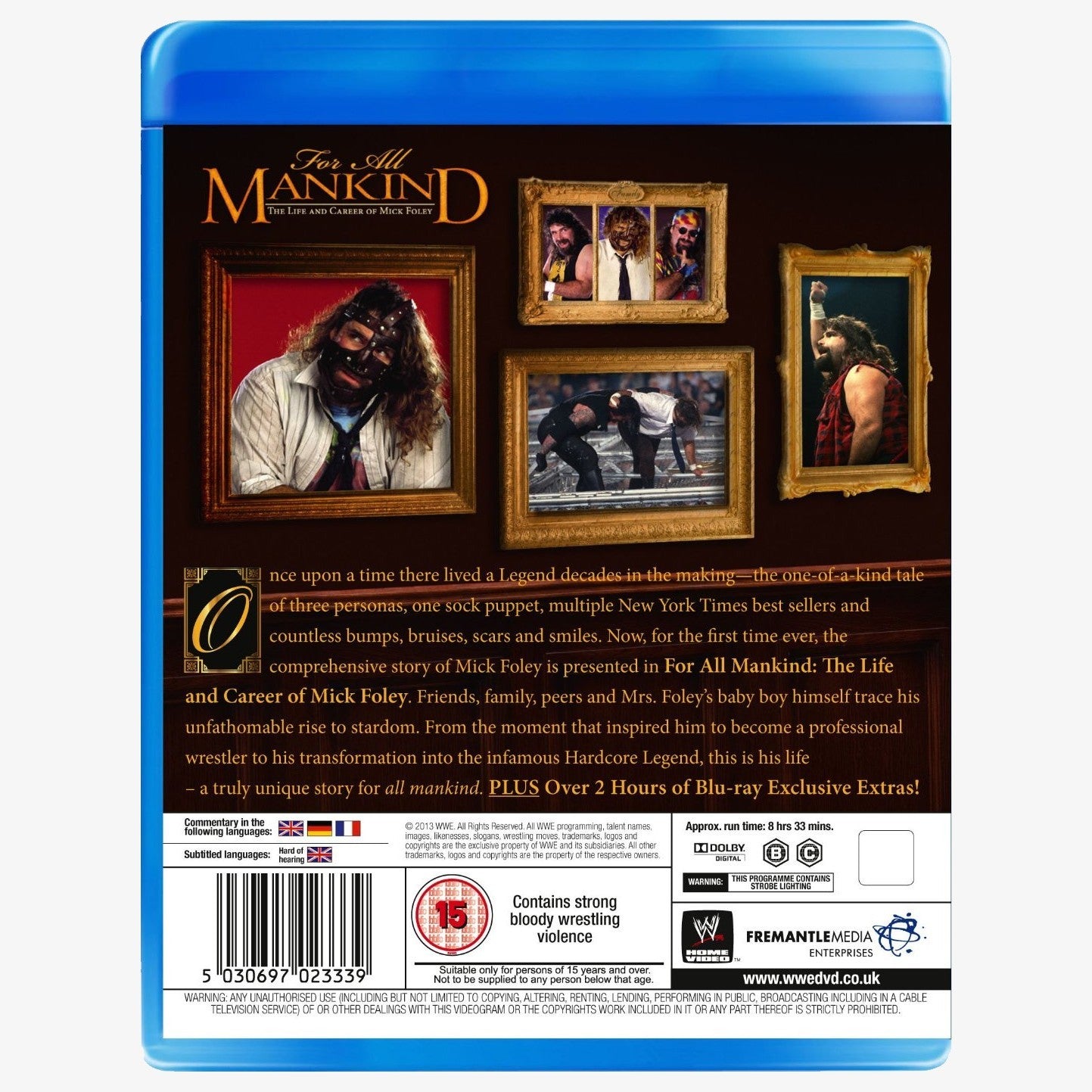 WWE For All Mankind: The Life & Career of Mick Foley Blu-ray