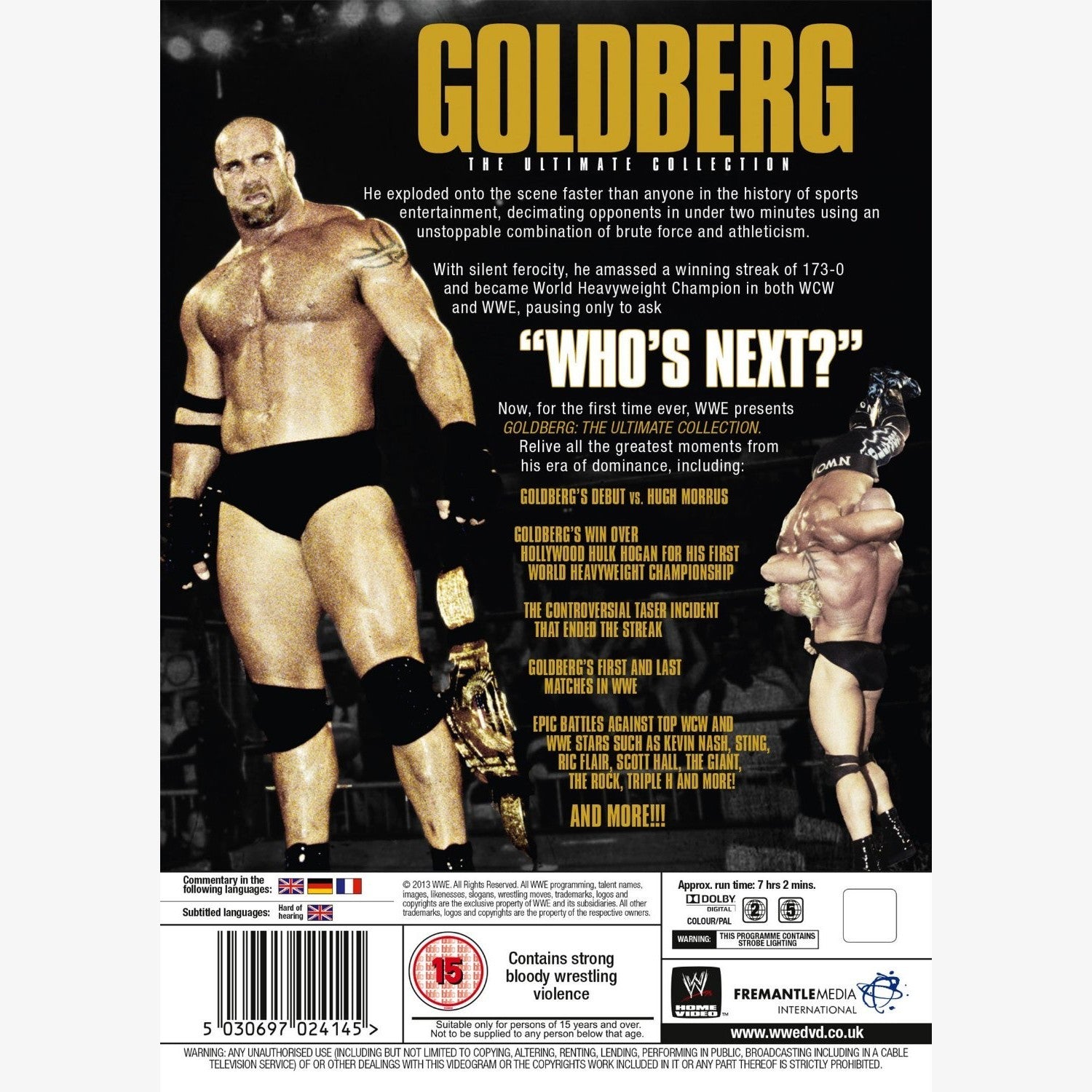 WWE Goldberg - The Ultimate Collection DVD – wrestlingshop.com