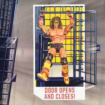 WWE Classic Steel Cage Ring Playset (With 2 Action Figures)