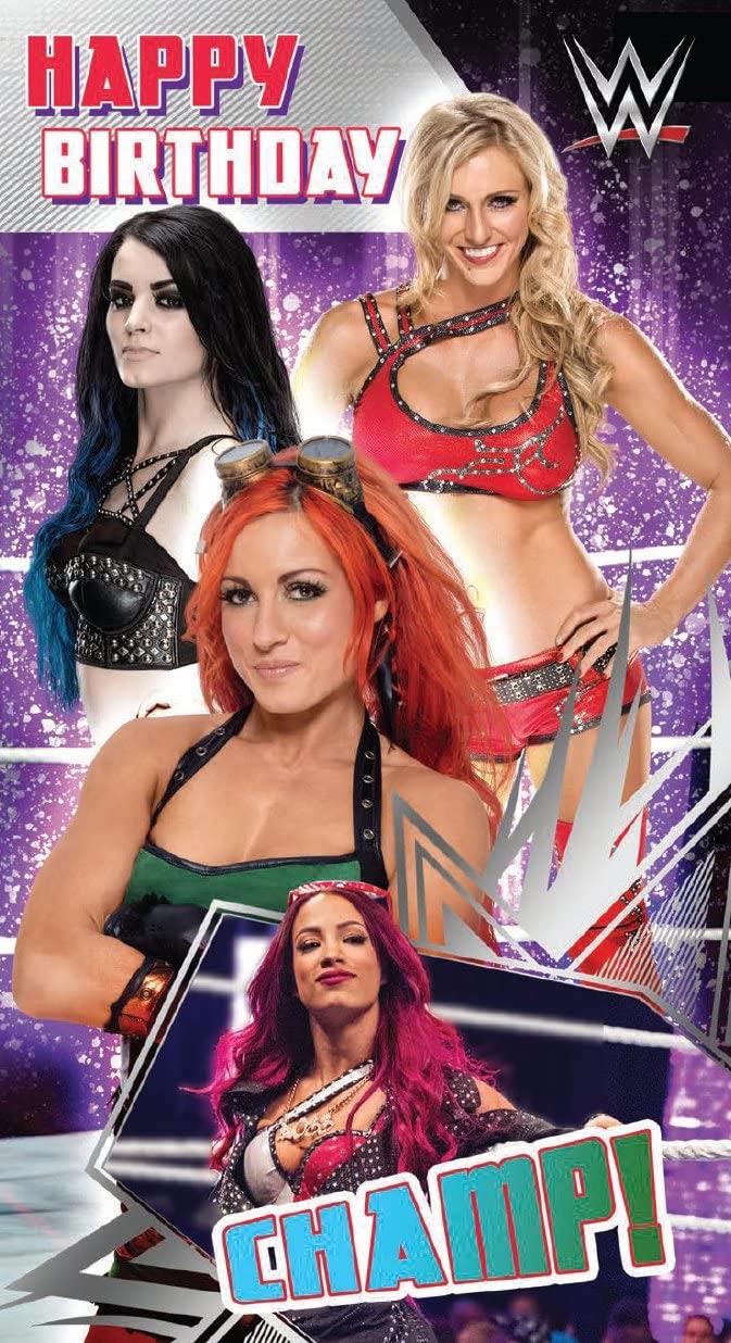 WWE Womens Champ Birthday Card