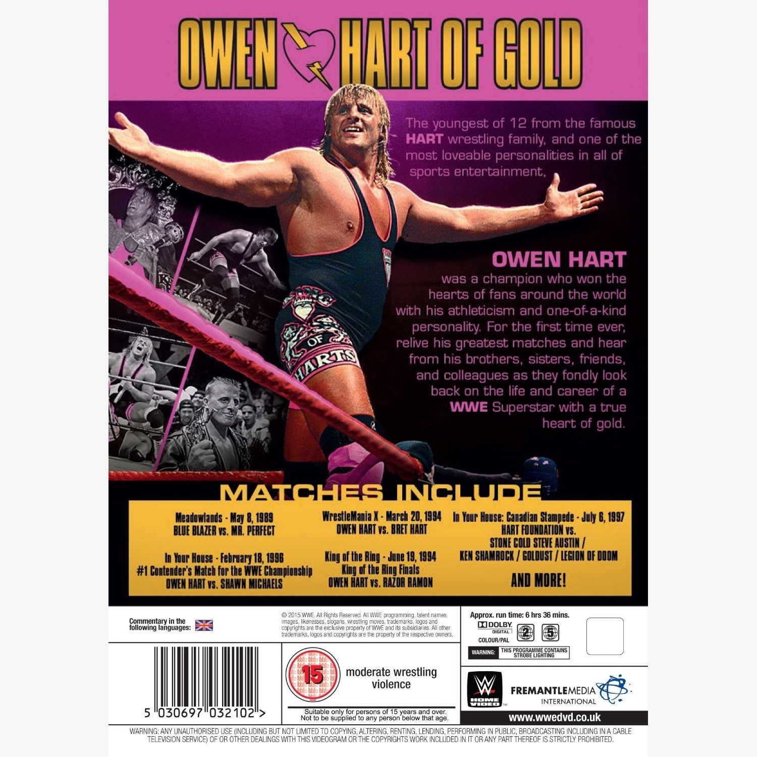 WWE Owen - Hart of Gold Blu-ray – wrestlingshop.com