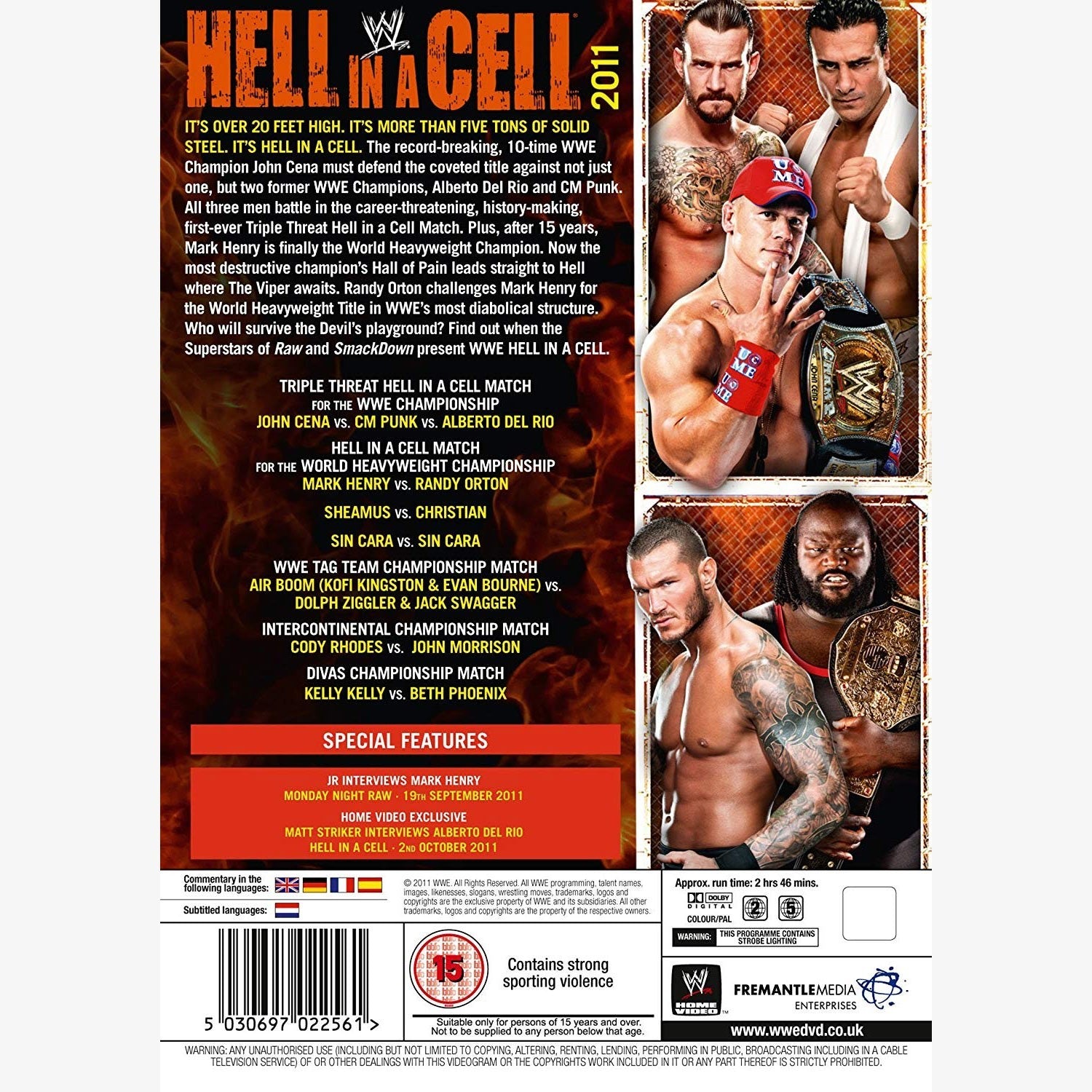 WWE Hell in a Cell 2011 DVD