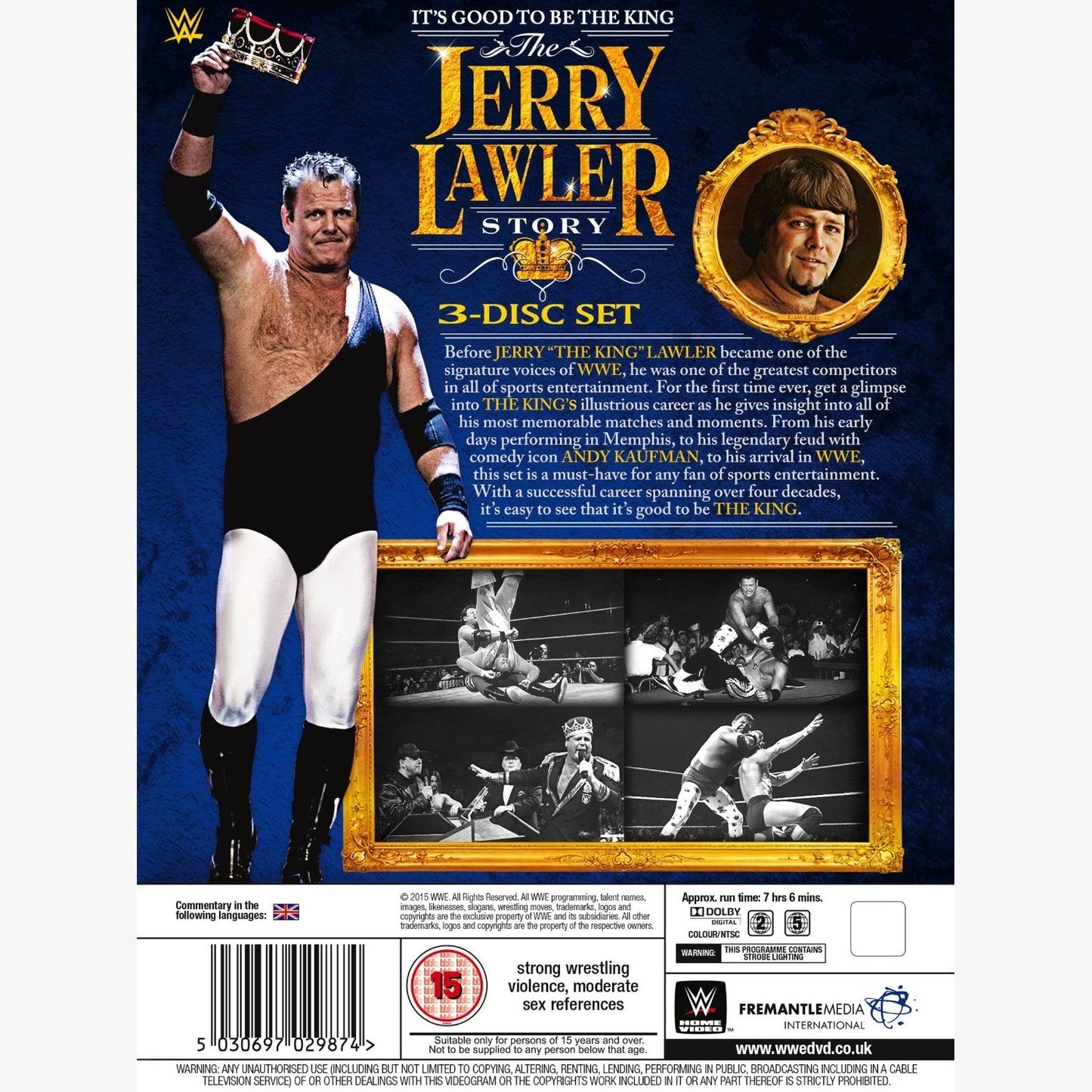 WWE It's Good To Be The King - The Jerry Lawler Story DVD