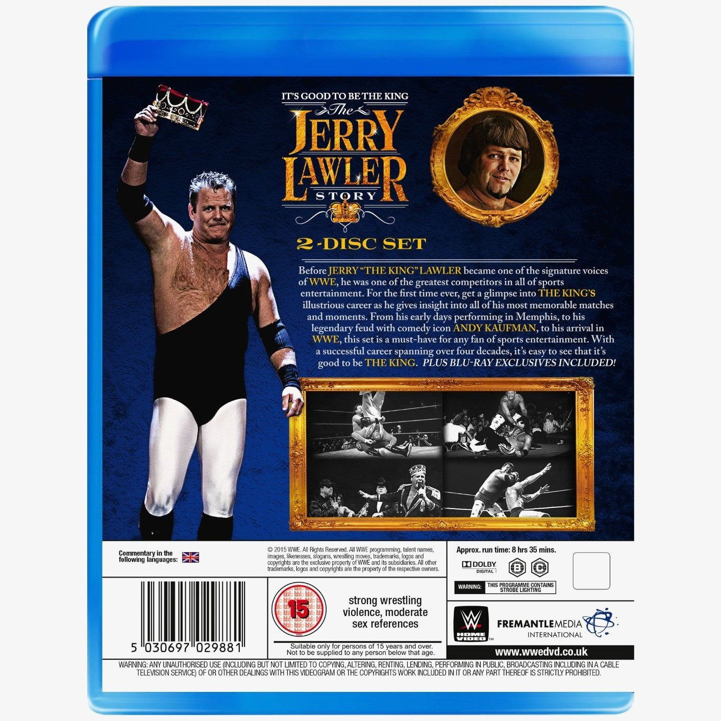 WWE It's Good To Be The King - The Jerry Lawler Story Blu-ray