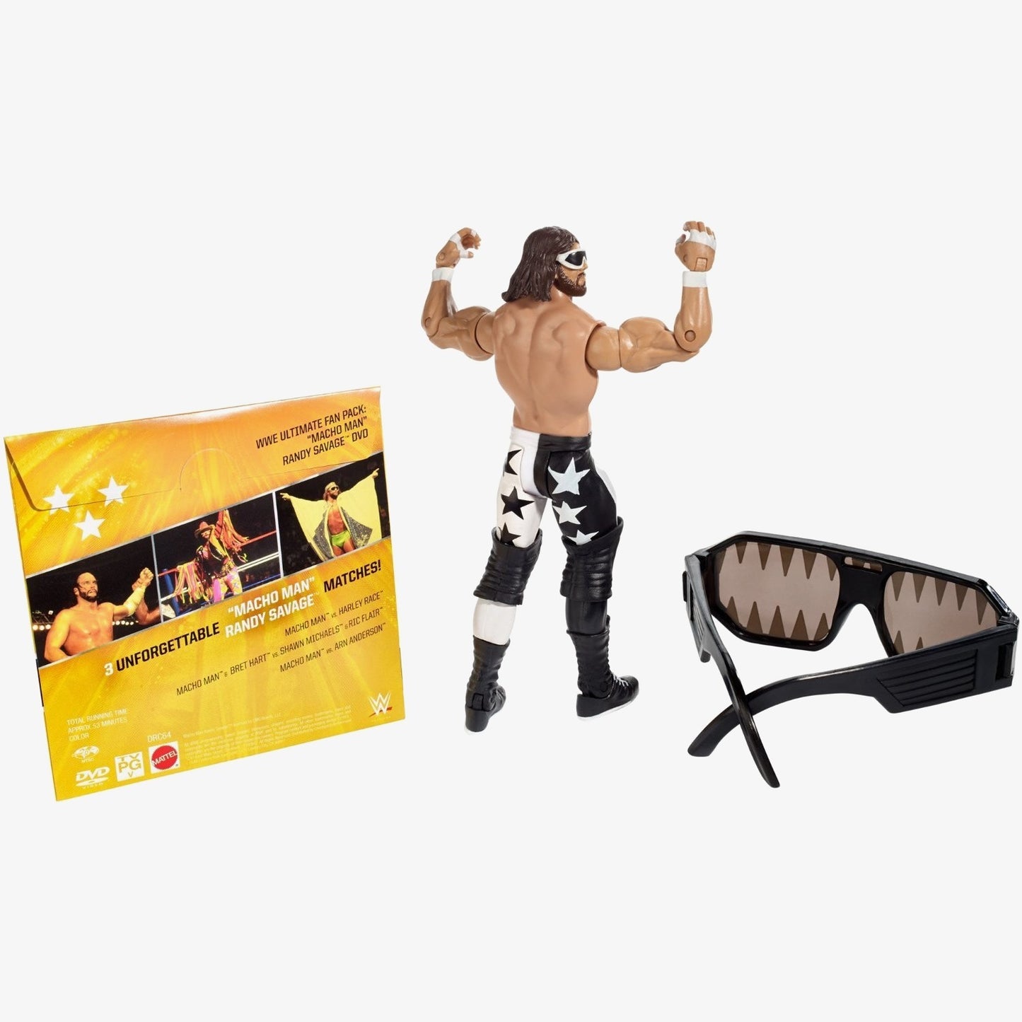 Macho Man Randy Savage - WWE Ultimate Fan Pack (With DVD & Glasses)