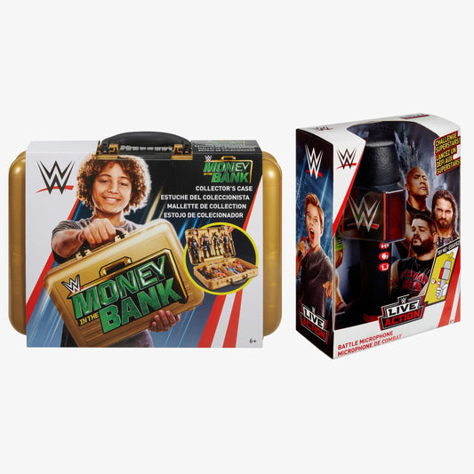 WWE MITB Briefcase & Promo Microphone Package