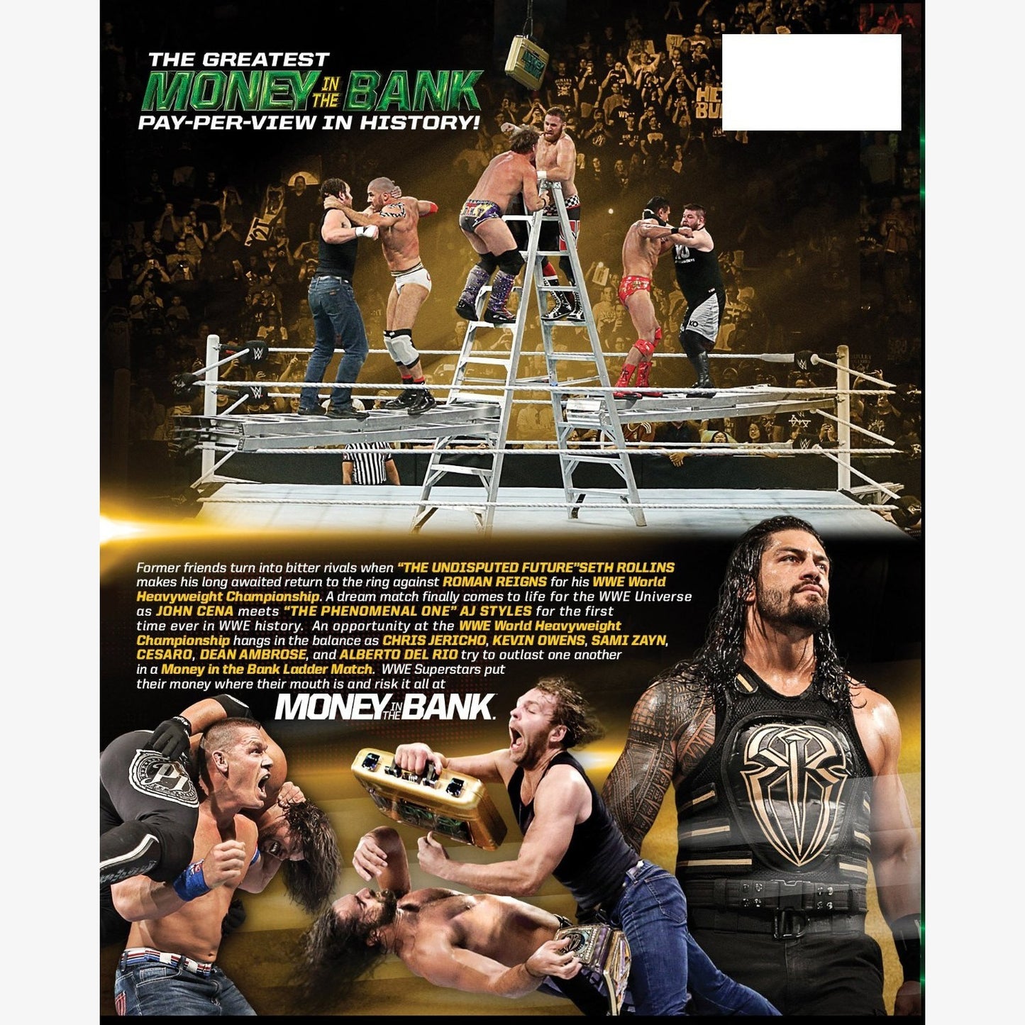 WWE Money in the Bank 2016 Blu-ray