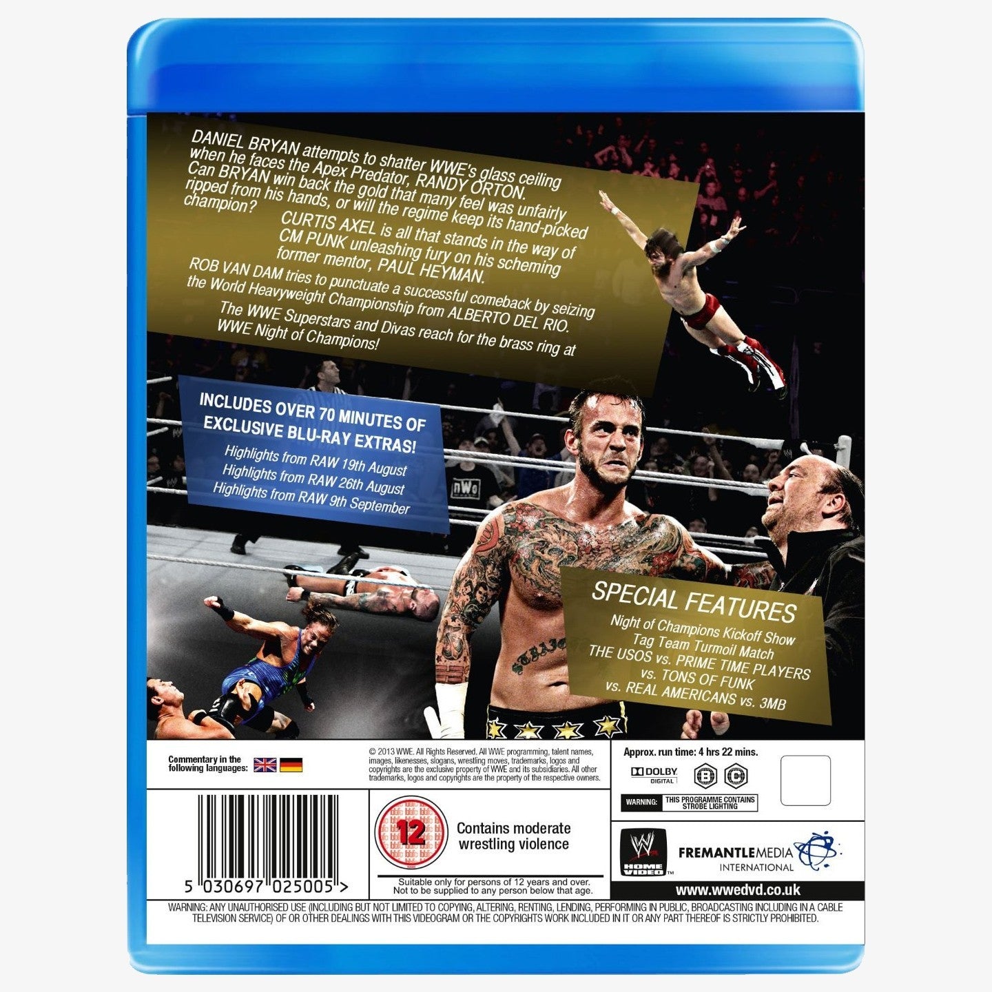 WWE Night of Champions 2013 Blu-ray