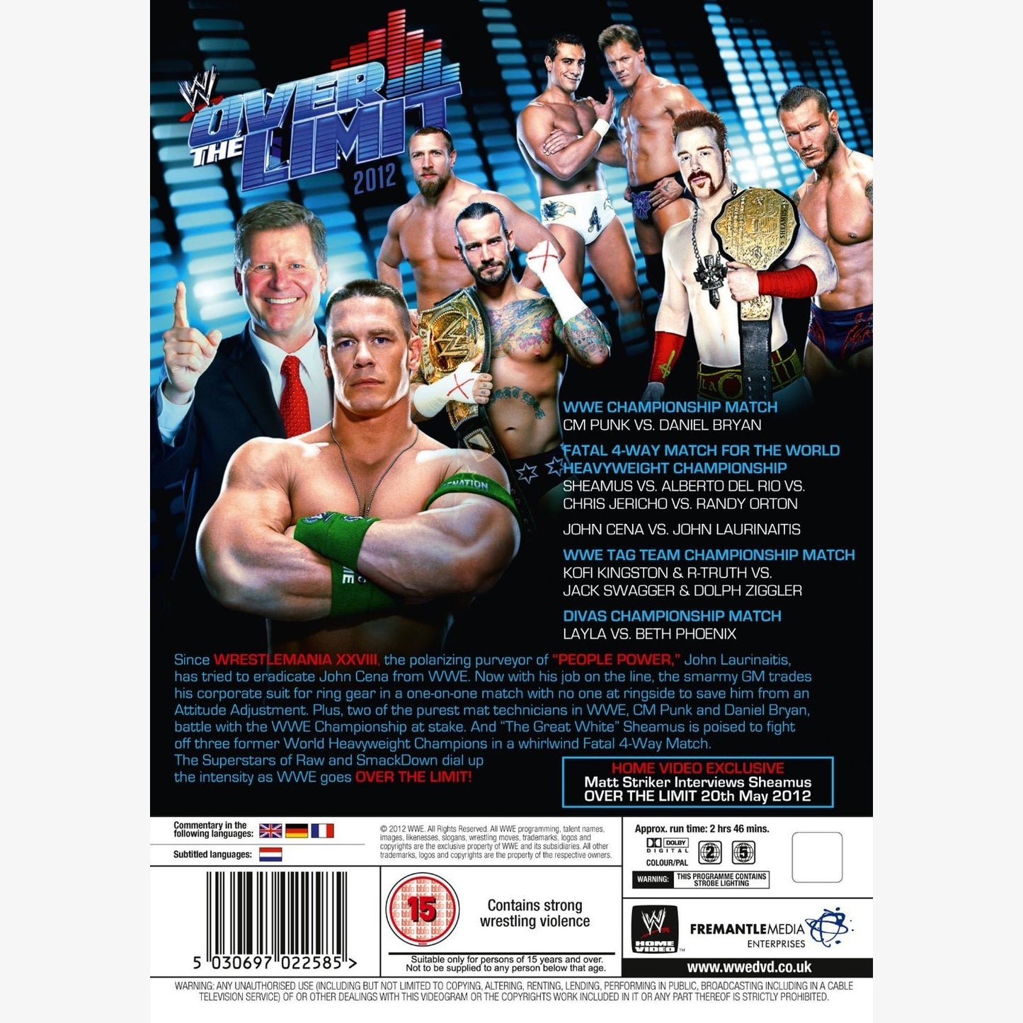 WWE Over The Limit 2012 DVD