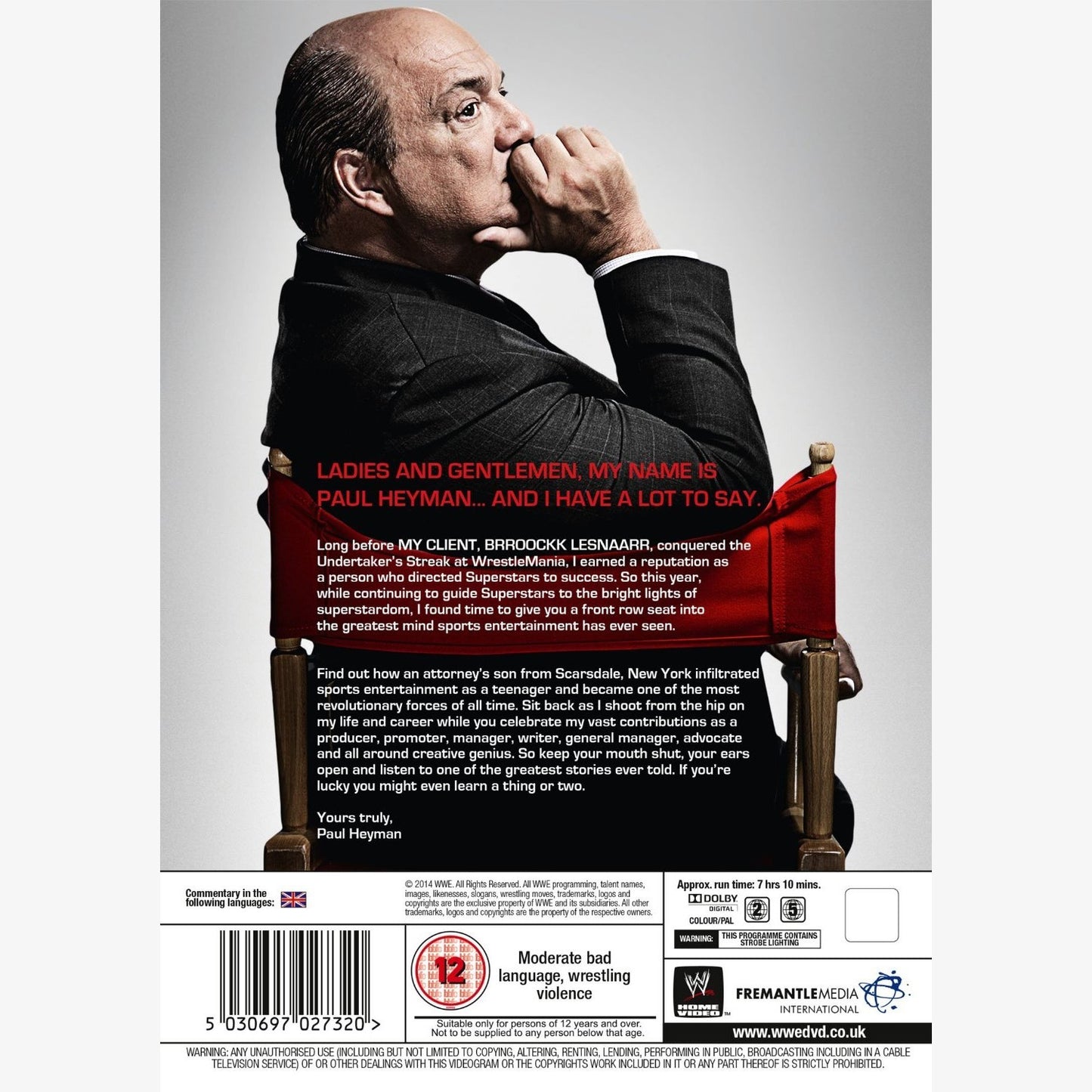 WWE Ladies & Gentlemen, My Name Is Paul Heyman DVD