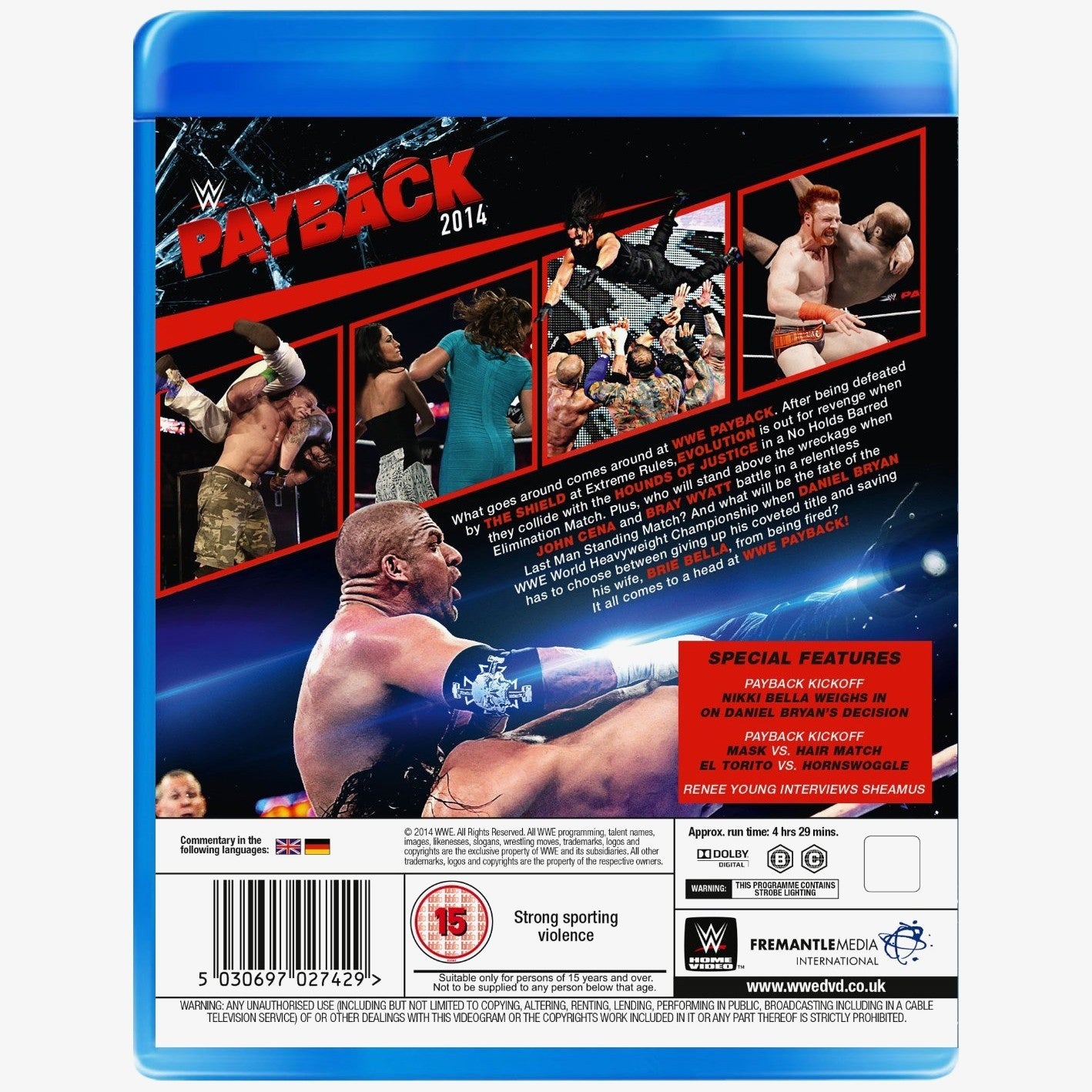 WWE Payback 2014 Blu-ray