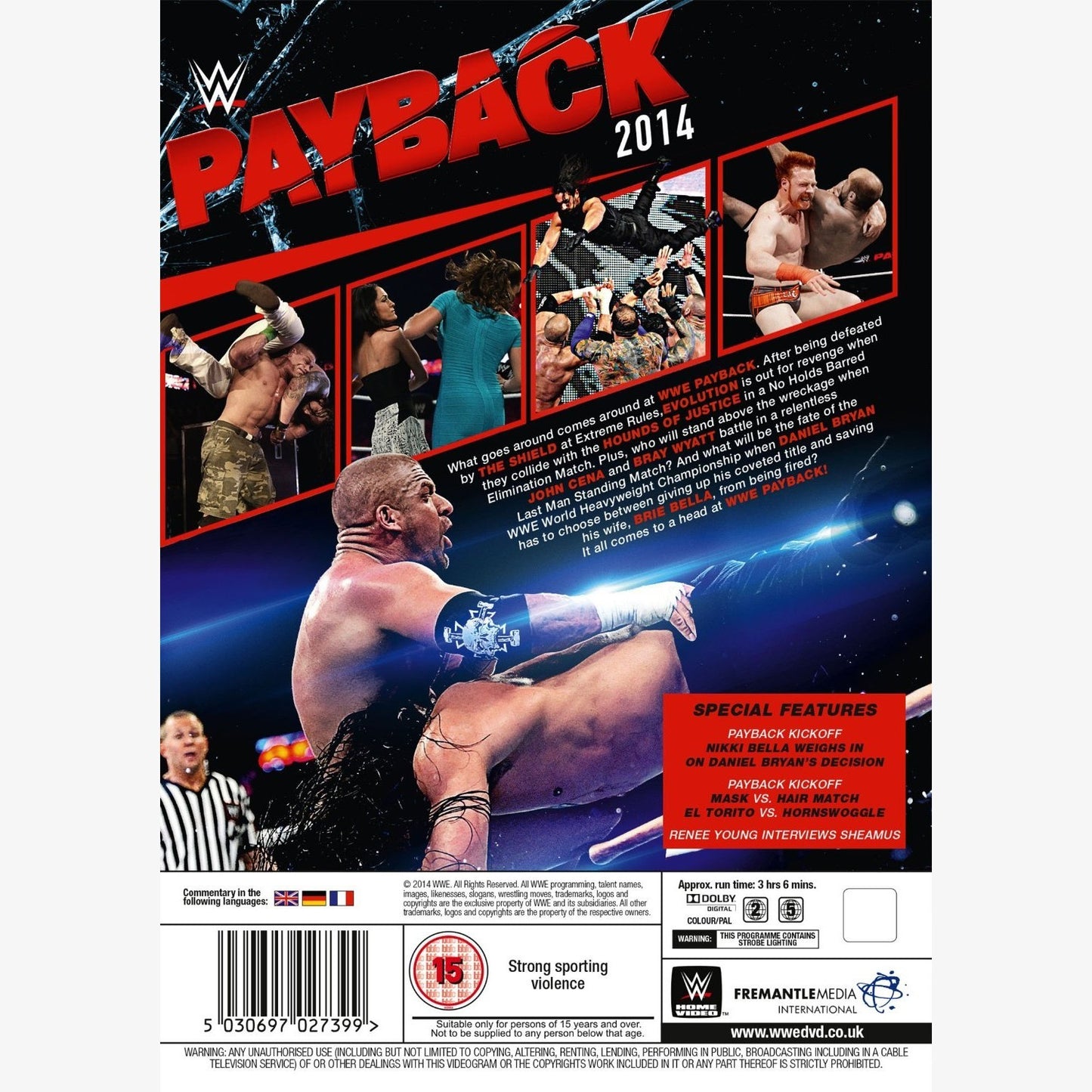 WWE Payback 2014 DVD