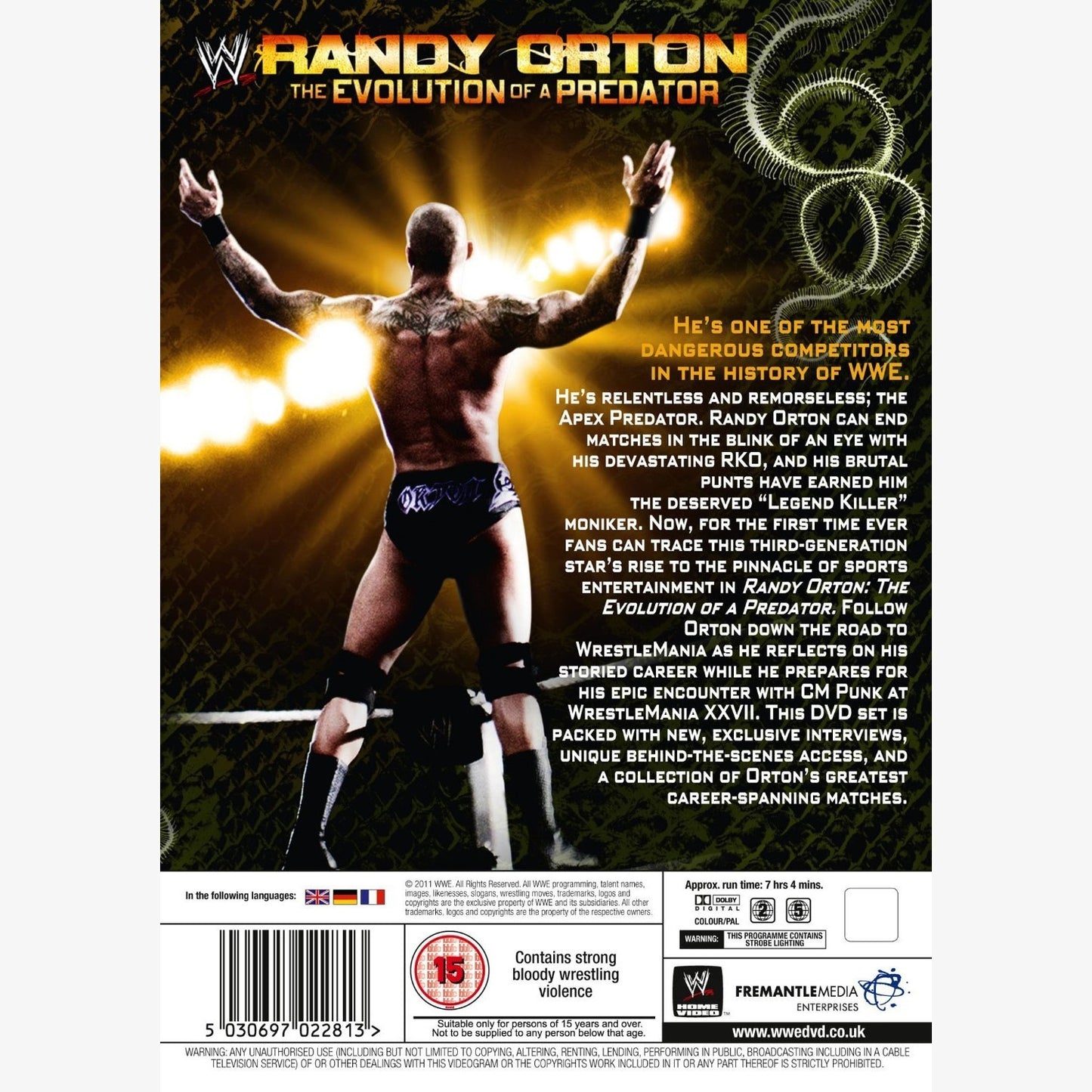 WWE Randy Orton: The Evolution Of A Predator DVD