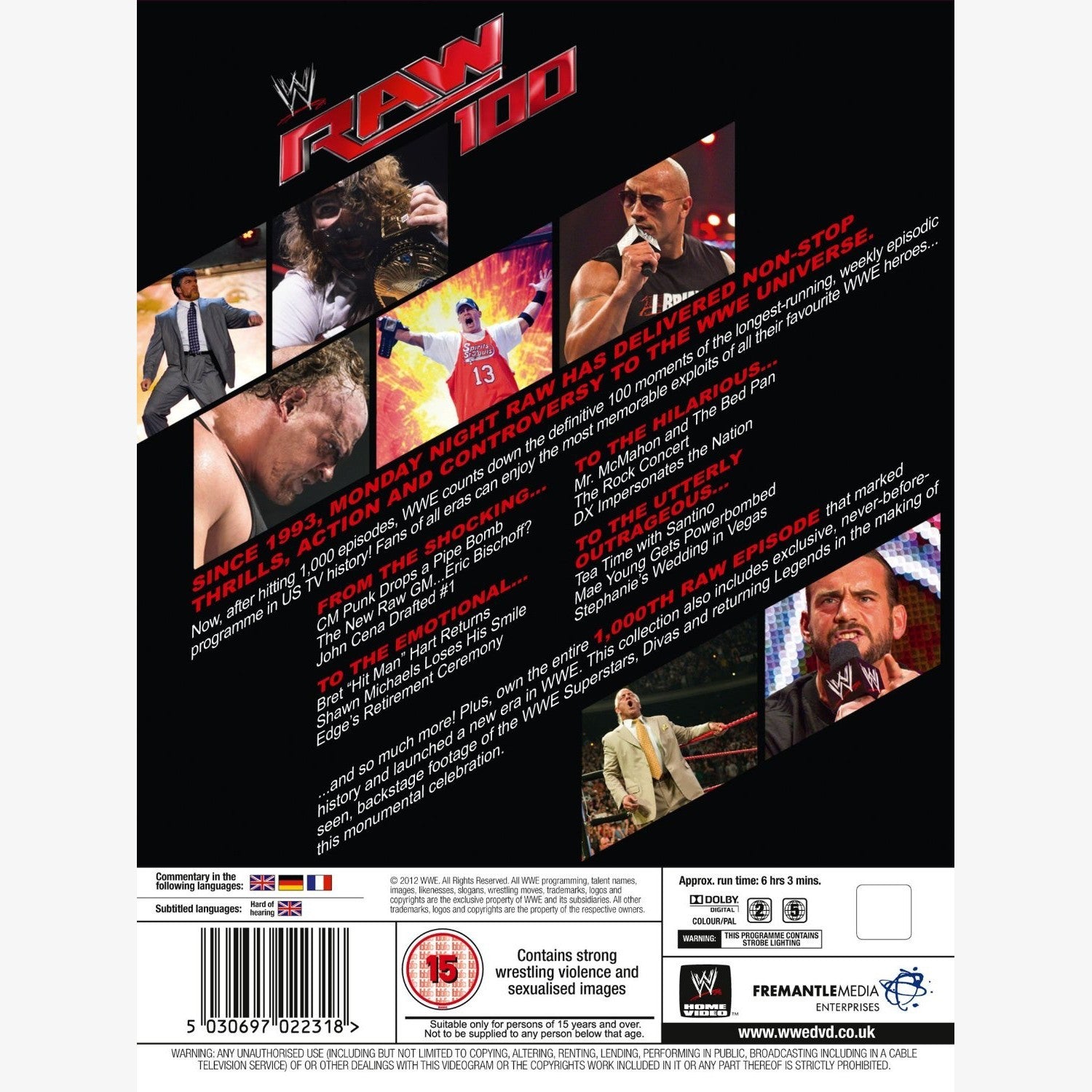 WWE Raw 100 - The Top 100 Moments in Raw History DVD – wrestlingshop.com