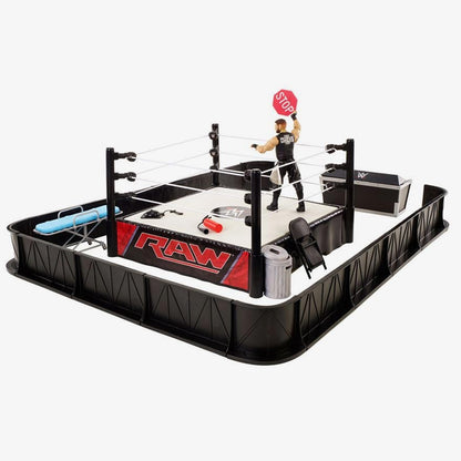 WWE Ringside Battle Playset with Kevin Owens Figure & Accessories