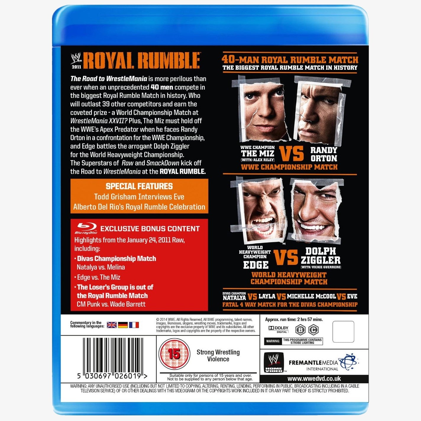 WWE Royal Rumble 2011 Blu-ray