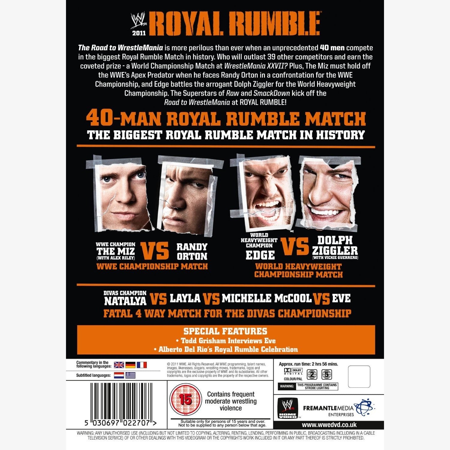 Wrestling Royal Rumble 2011 Full Match WWE ROYAL RUMBLE 2011 DVD