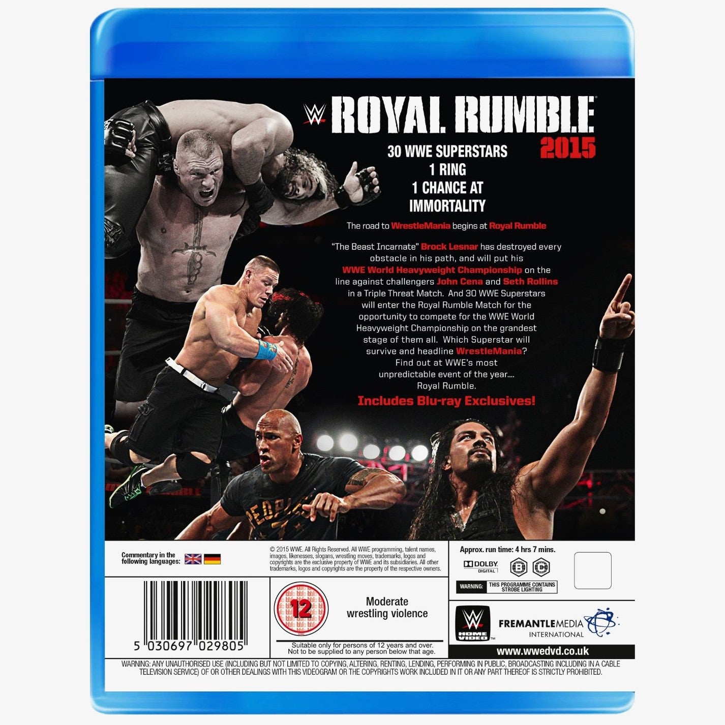 WWE Royal Rumble 2015 Blu-ray