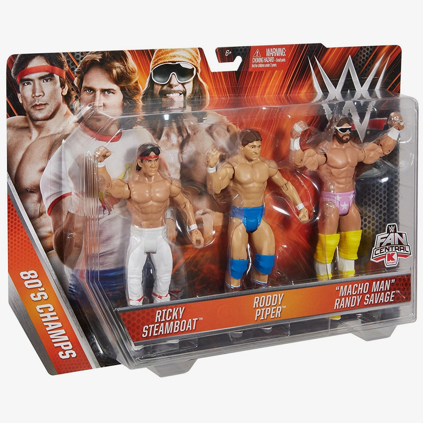 WWE 80s Champs 3-Pack - Ricky Steamboat, Roddy Piper & Macho Man