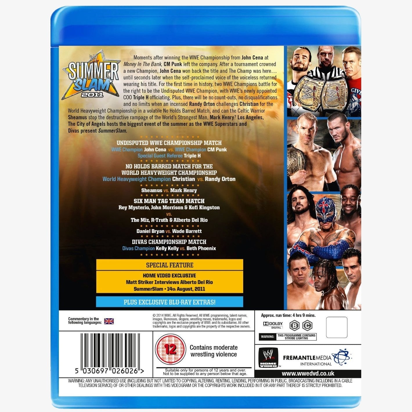 WWE SummerSlam 2011 Blu-ray