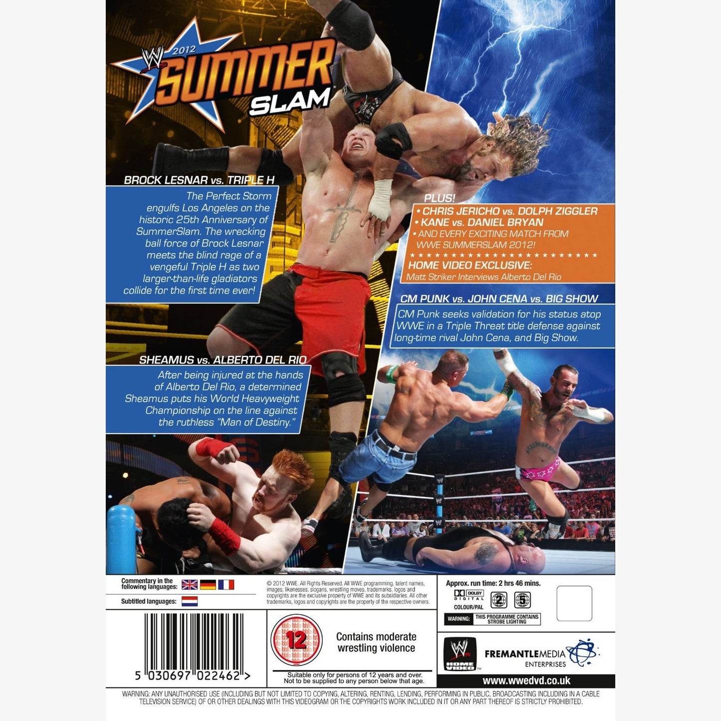 WWE SummerSlam 2012 DVD