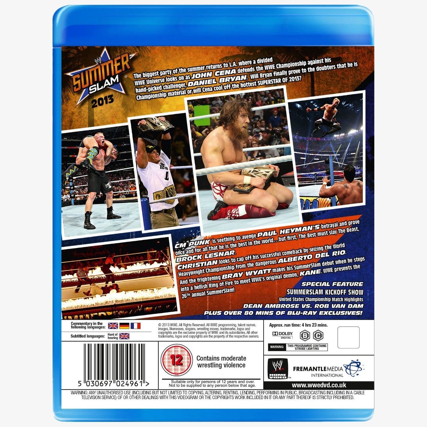 WWE SummerSlam 2013 Blu-ray