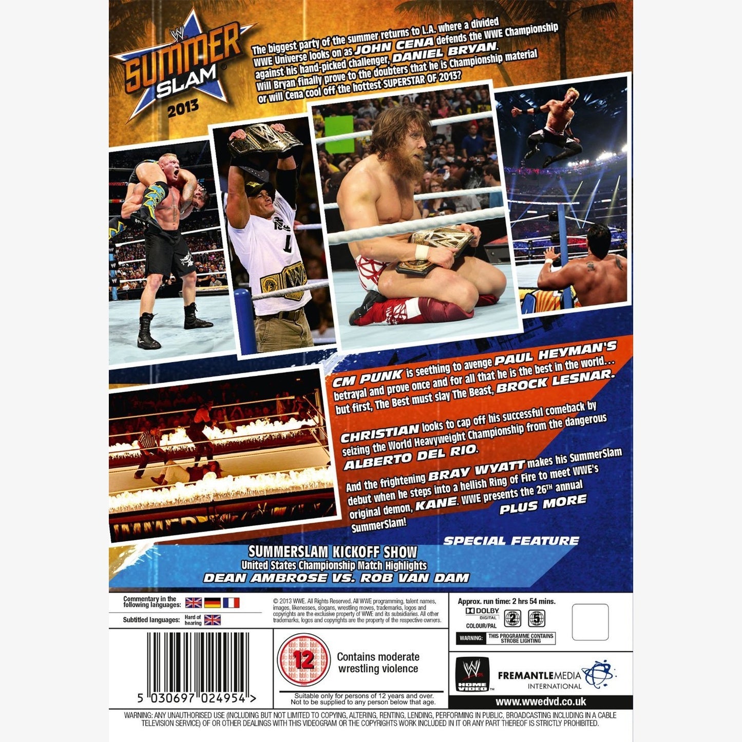 WWE SummerSlam 2013 DVD