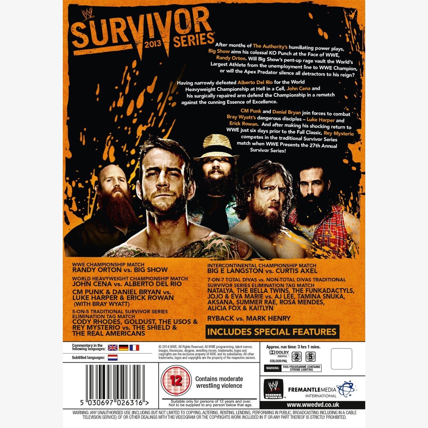 WWE Survivor Series 2013 DVD